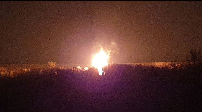 Explosion an Erdgaspipeline bei Lutuhyne