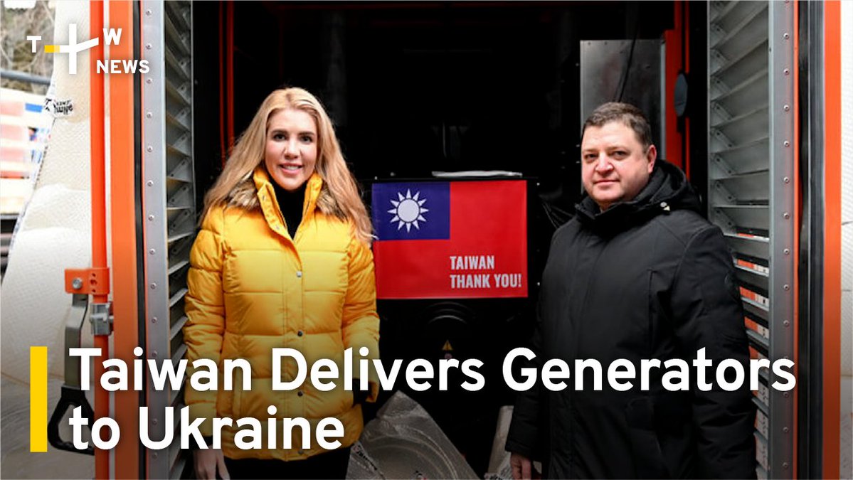 Taiwan hat eine Ladung Hochleistungsgeneratoren in die Ukraine geliefert