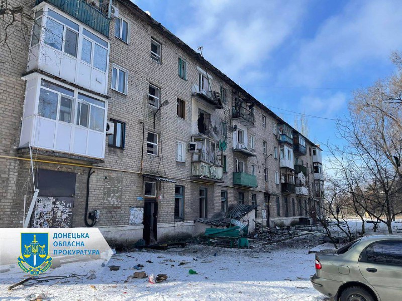 Russische Truppen beschossen Torezk und Kurachiwka. 1 Person getötet, 6 in Toretsk verwundet, 3 in Kurakhivka verwundet