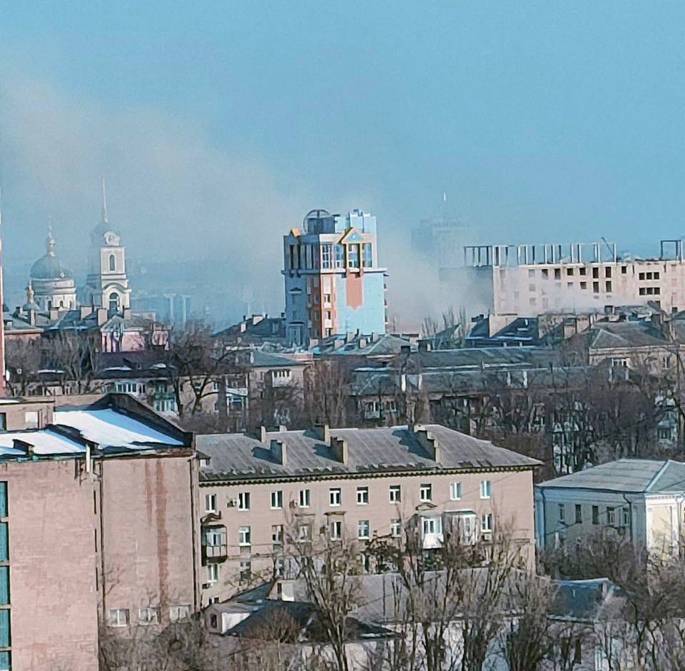 Beschuss im Zentrum von Donezk gemeldet