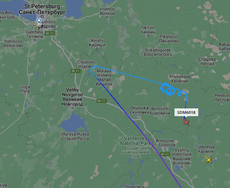 Der Luftraum über dem Flughafen Pulkovo in St. Petersburg wurde wegen eines nicht identifizierten Flugobjekts gesperrt