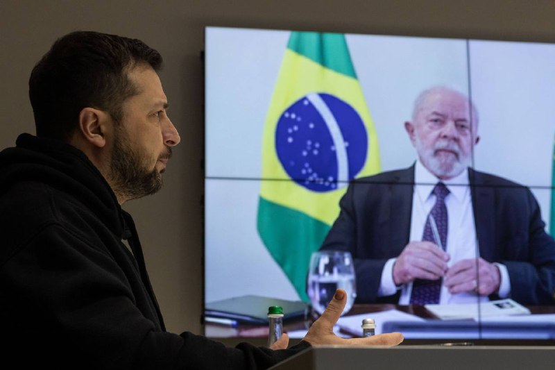 Präsident Zelensky hatte ein Telefongespräch mit dem brasilianischen Präsidenten Luiz Inácio Lula da Silva