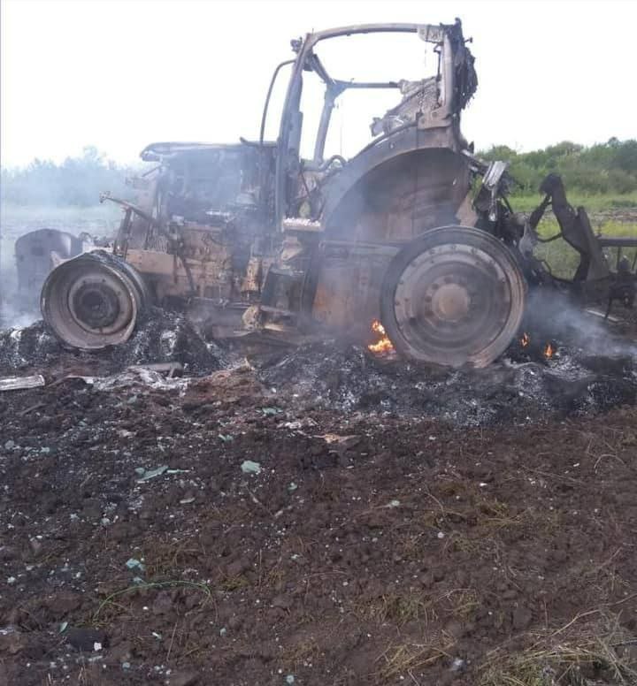 1 Person getötet, eine weitere verwundet infolge einer Landminenexplosion in der Nähe des Dorfes Zelenyi Hai in der Region Cherson