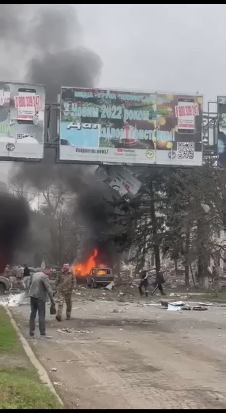 Hay muertos y heridos como resultado del bombardeo ruso en Sloviansk
