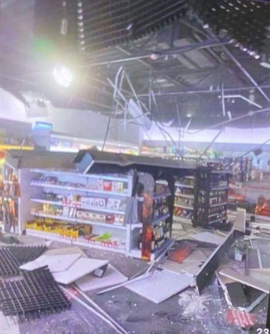Supermarkt durch Raketenangriff in Mykolajiw beschädigt
