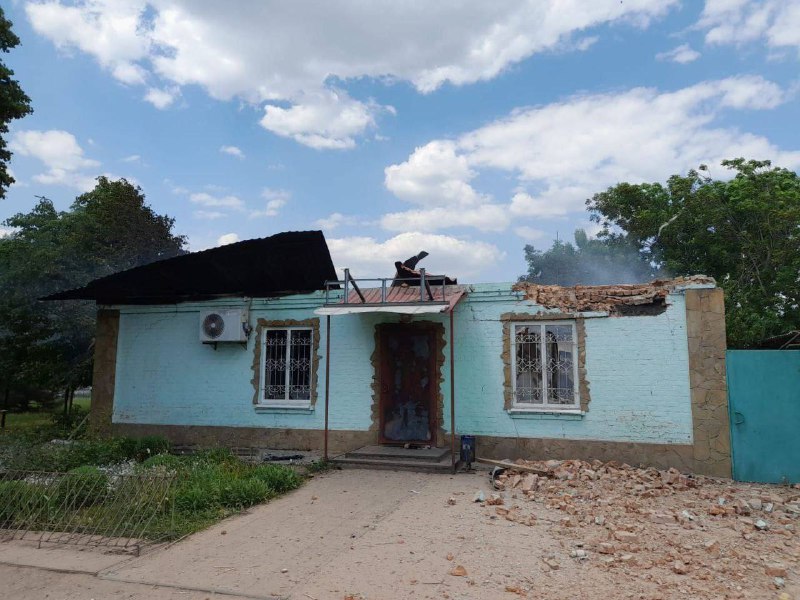 Schäden in der Stadt Gora-Podol in der Region Belgorod infolge von Zusammenstößen mit einer Saboteurgruppe