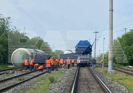 Zug entgleist im Gebiet Uljanowsk wegen mutmaßlicher Sabotage an Eisenbahnen