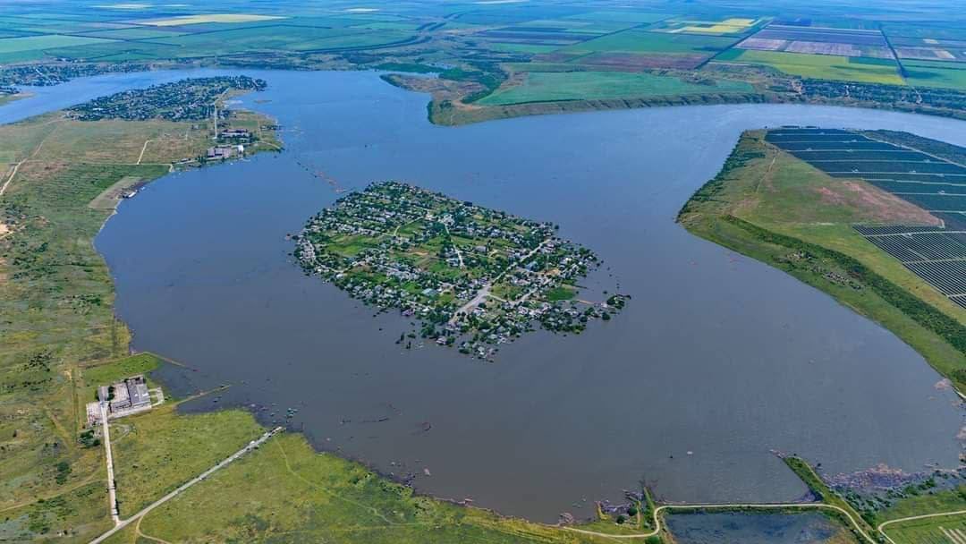 Das Dorf Afanasiivka in der Region Mykolajiw ist zu einer Insel geworden