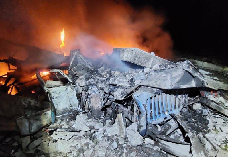 Zerstörung in Krywyj Rih nach russischem Drohnenangriff über Nacht