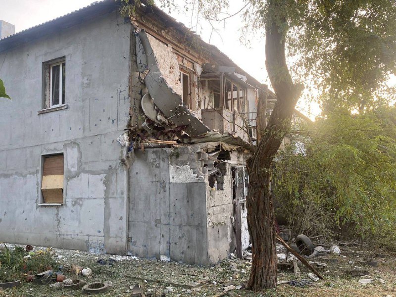 Russische Artillerie beschoss über Nacht den Bezirk Nikopol