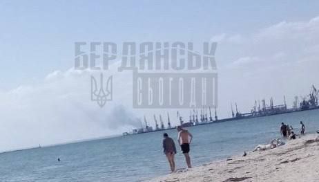 Im Hafen von Berdjansk wurden Explosionen gemeldet