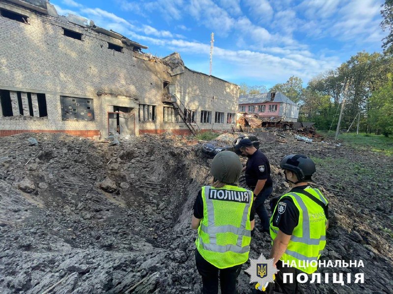 Schäden im Dorf Chkalovske in der Region Charkiw infolge eines russischen Angriffs
