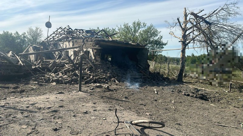 Dégâts à Selydove suite à une frappe aérienne russe