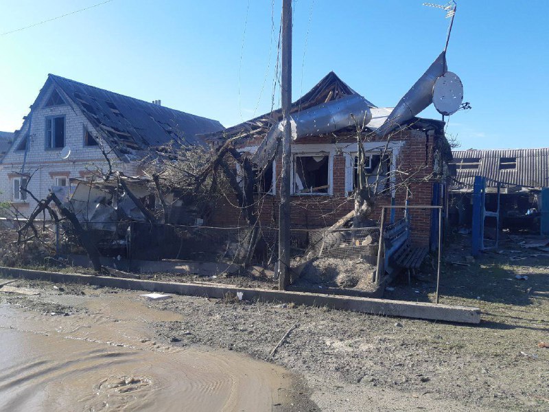 Schäden in Schebekino in der Region Belgorod nach Explosionen