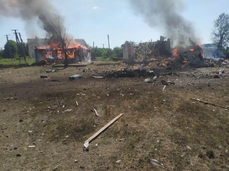 1 Person bei russischem Luftangriff in Jurtschenkowe in der Region Charkiw verletzt