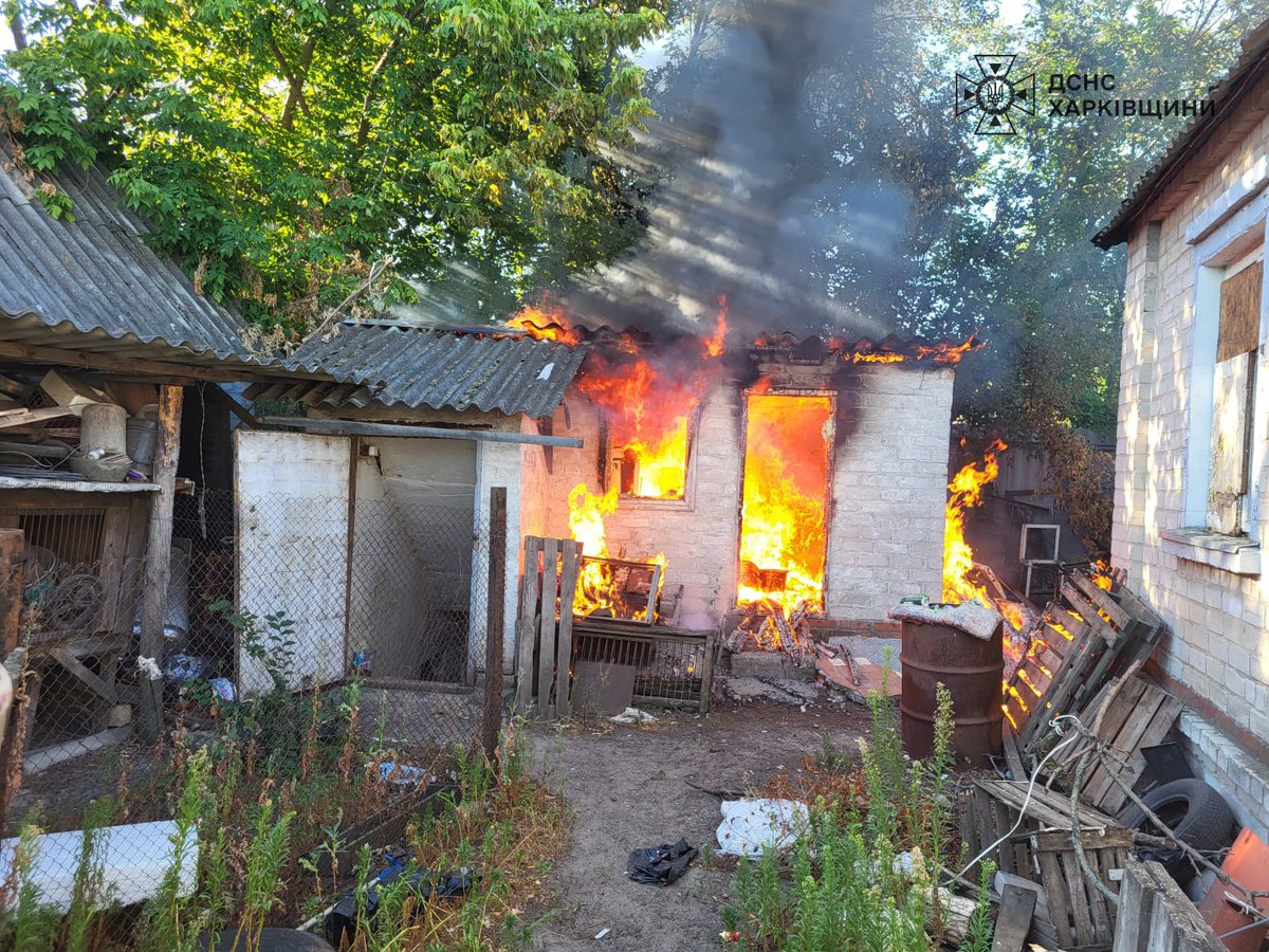 L'armée russe a bombardé Koupiansk ce matin, provoquant de multiples incendies