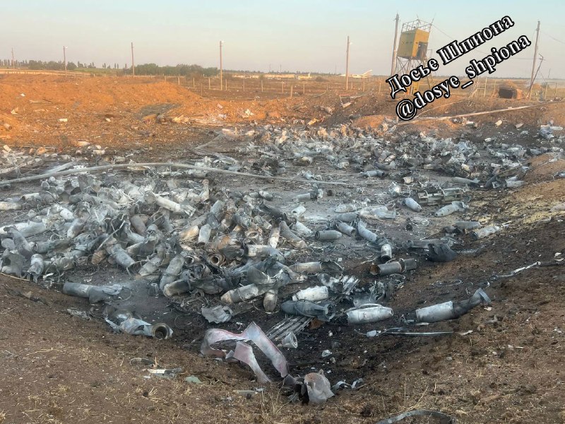 Nouvelles images du dépôt de munitions détruit à l'aérodrome de Morozovsk