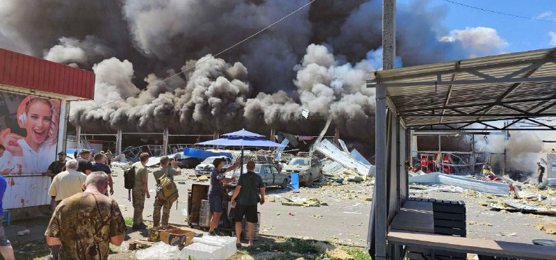 Al menos siete personas resultaron heridas en un bombardeo ruso en Kostiantynivka, región de Donetsk