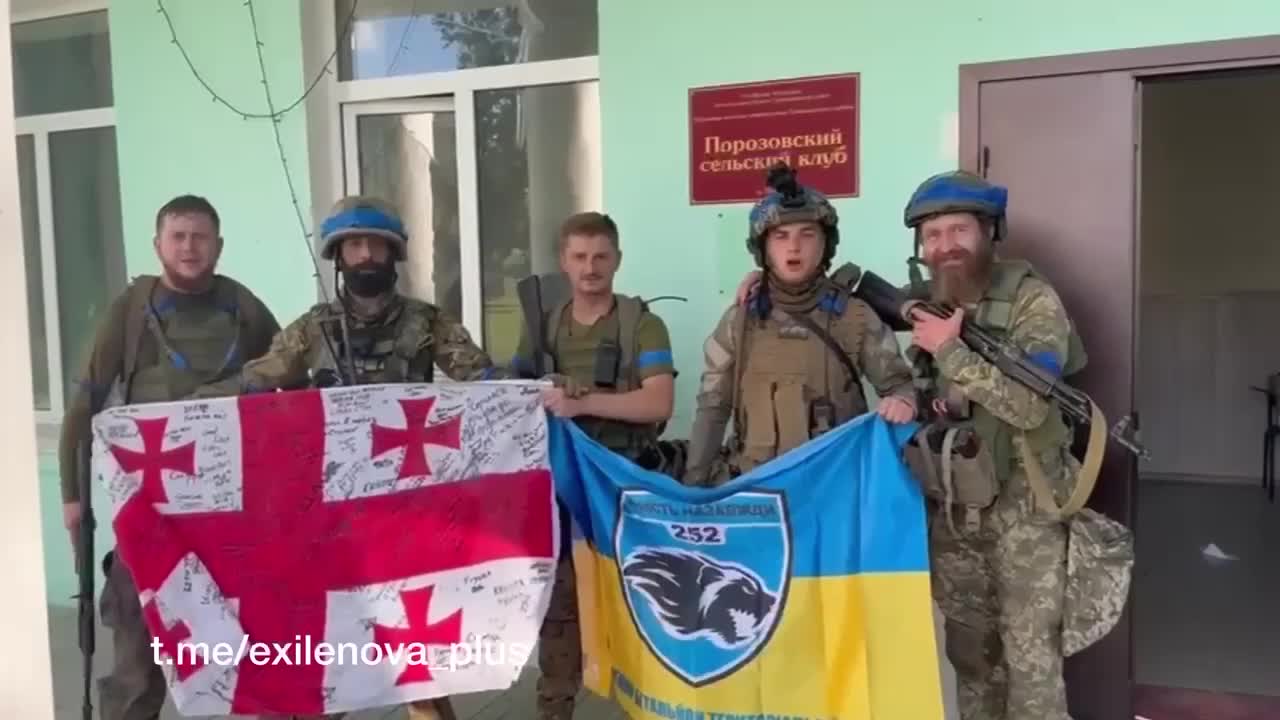 Les forces ukrainiennes ont publié une vidéo du village de Poroz, dans la région de Belgorod