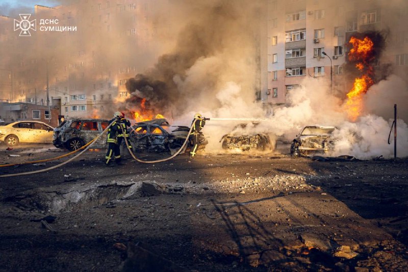 Deux blessés suite à un bombardement russe à Soumy