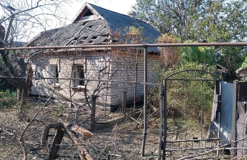 Tres personas resultaron heridas como consecuencia de un bombardeo en Chervonohryhorivka, distrito de Nikopol