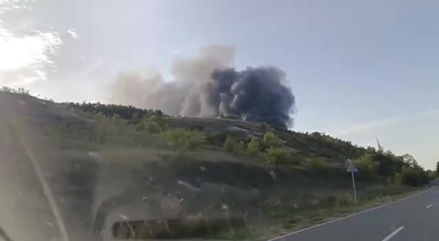 Incendie dans un dépôt de carburant dans le district de Volokonovsky, région de Belgorod