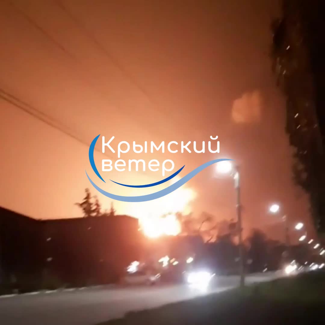 Explotó un depósito adicional de combustible en el depósito de petróleo en Feodosia, Crimea ocupada