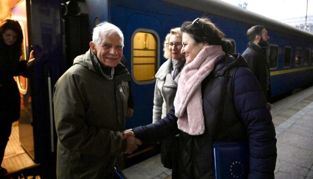 Arrivée à Kyiv du vice-président de la Commission européenne Josep Borrell