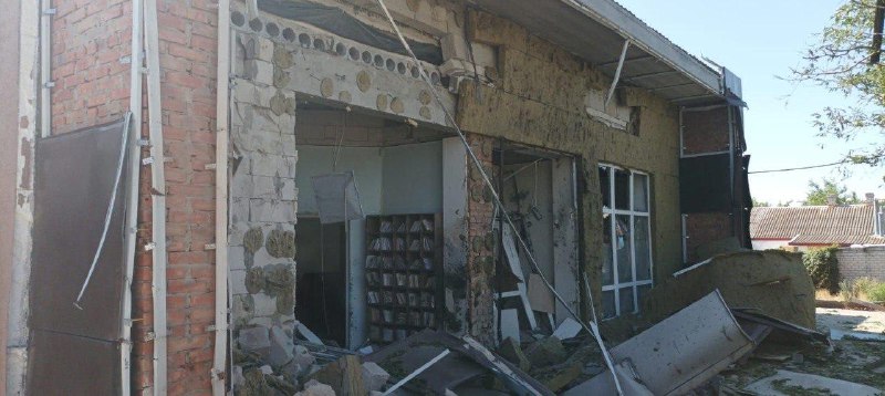 Dos personas resultaron heridas como resultado de un bombardeo de artillería en Bilozerka, región de Kherson.