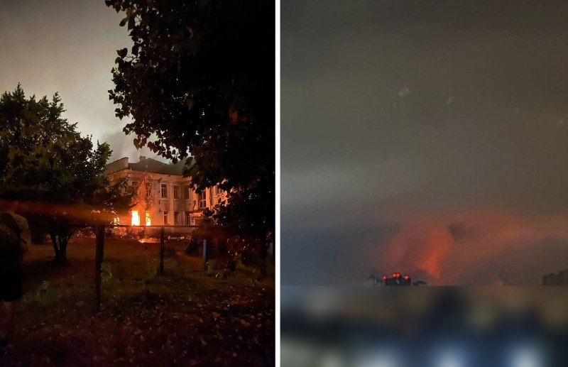 Se reportan numerosos incendios en infraestructuras civiles en Kyiv