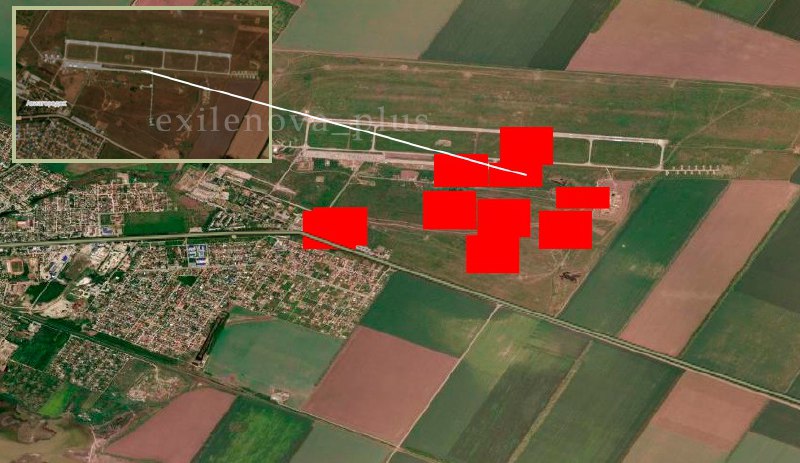 Данные NASA Firms указывают на возможные пожары на аэродроме Приморско-Ахтарск после ночной атаки беспилотников