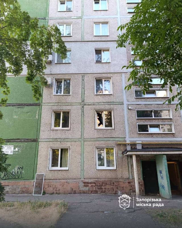 Rus füze saldırısı sonucu Zaporizhia'da konutlar hasar gördü
