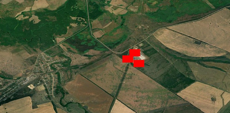 Satellitenbilder zeigen einen Brand im Bereich der Ölpumpstation Zanzevatka in der russischen Region Wolgograd