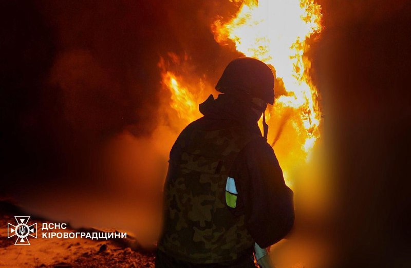 طائرات بدون طيار تهاجم البنية التحتية الحيوية في منطقة كيروفوهراد في أوكرانيا