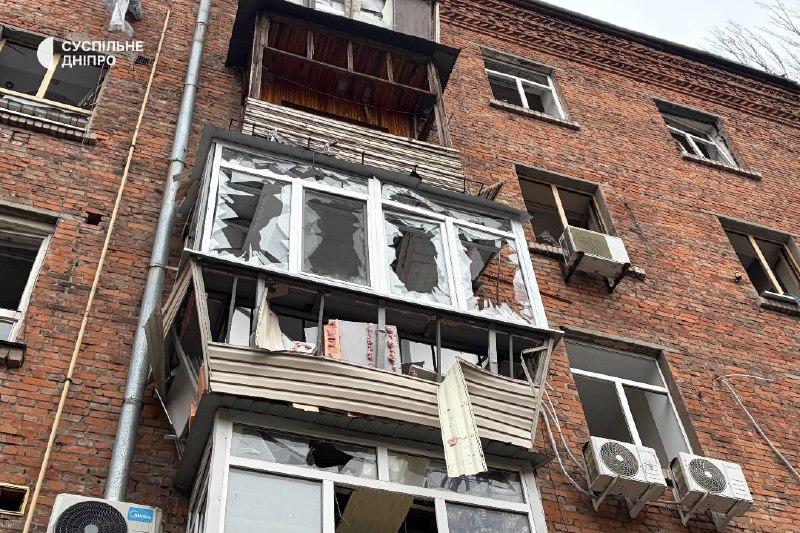 إصابة شخصين نتيجة هجوم روسي في مدينة دنيبرو ليلاً