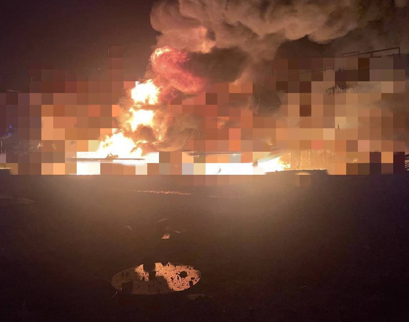 Удар дрона спричинив пожежу в Одеській області