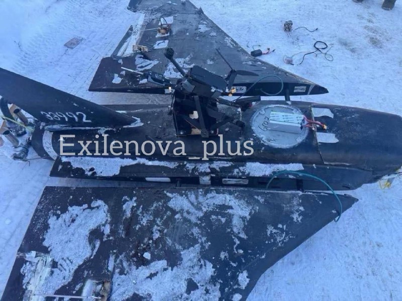 Russian drone used as carrier for FPV drone was shot down in Kyiv