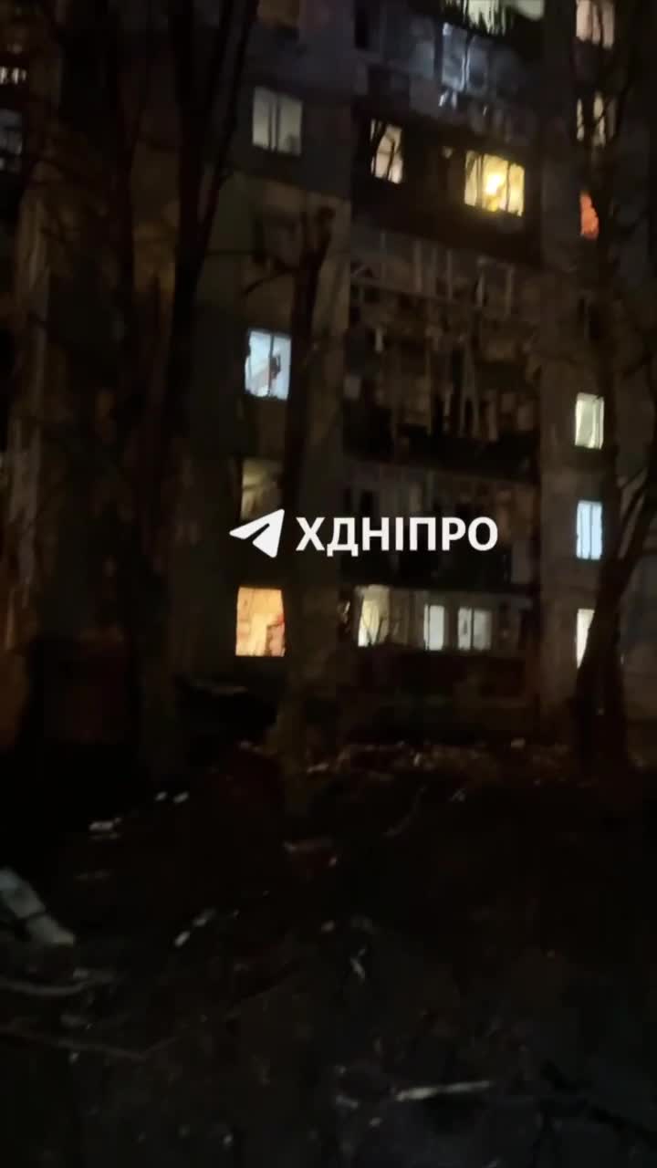 Residential property damaged and at least 4 wounded in Dnipro city as result of drone strikes