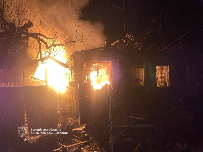 Zaporizhzhia'da insansız hava aracı saldırısı sonucu 1 kişi yaralandı.