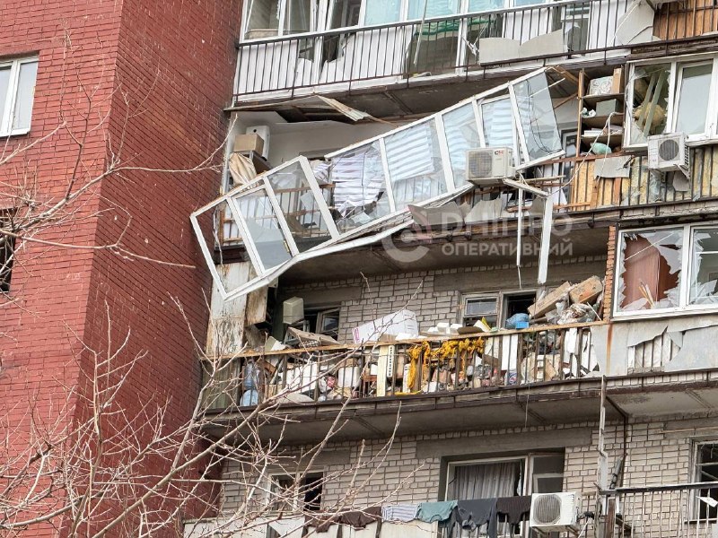 Dinyeper kentinde insansız hava aracı saldırıları sonucu 12 kişi yaralandı, yaralılardan 2'si çocuk.