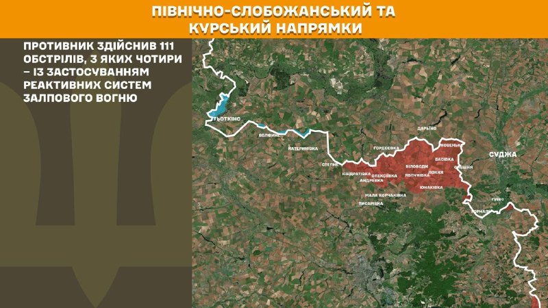 Rus hava kuvvetleri, Sumy bölgesindeki Vilna Sloboda, Dnipropetrovsk bölgesindeki Lisne, Pokrovske, Pysantsi, Novooleksandrivka, Havrylivka, Pidhavrylivka, Khrystoforivka, Zalyvne, Kopani, Huliaipilske, Charivne, Maryanivka, Sofiyivka, Zorivka, Vozdvyzhivka, Zaporizhzhia bölgesinin Shyroke, Dolynka, Huliaipole, Myrne, Zarichne, - Ukrayna Silahlı Kuvvetleri Genelkurmay Başkanlığı raporları