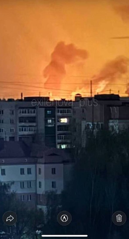 Fires in Yaroslav as result of drones strikes
