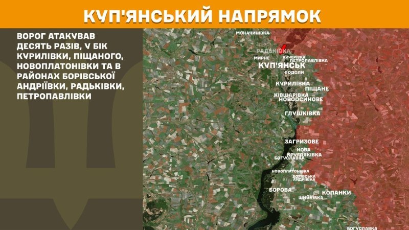 At Kupyansk direction clashes yesterday near Kupyansk, - General Staff of Armed Forces of Ukraine reports