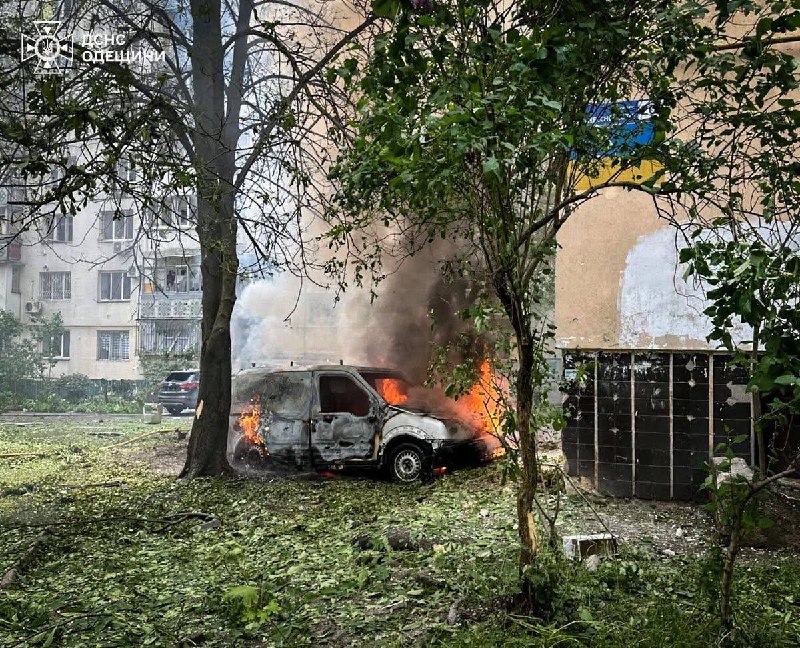 Damage to civilian property in Odesa as result of drone strike