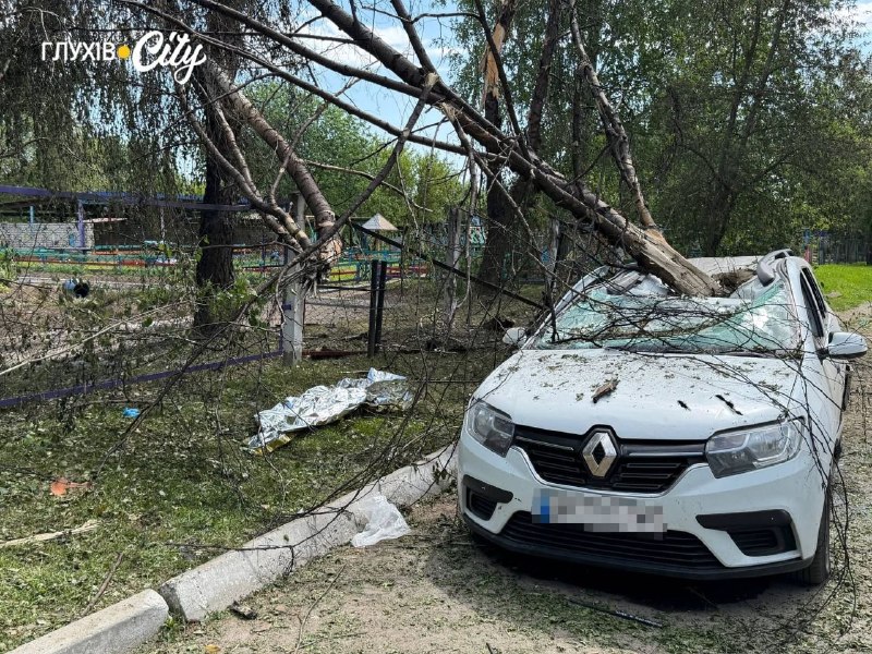 2 people killed, 4 wounded as result of drones strikes in Hlukhiv of Sumy region