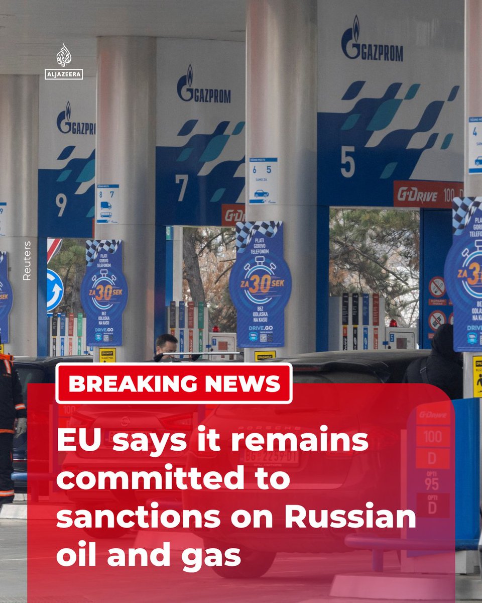The European Commission says the EU remains committed to its sanctions on imports of Russian oil and gas, responding to Britain’s decision to allow imports of diesel and jet fuel refined abroad from Russian crude under a sanctions carve-out.