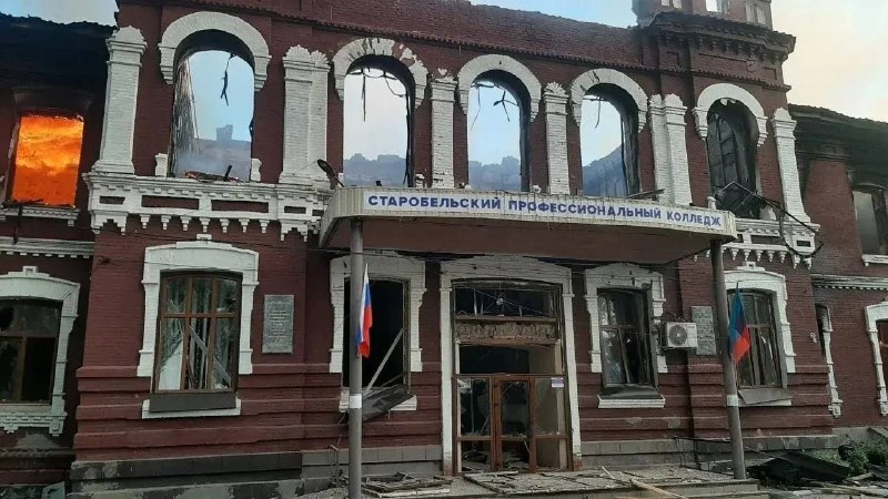 Explosions were reported in Starobilsk overnight