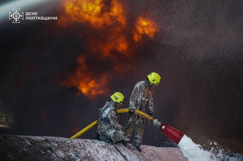 For 2 days in a row, Russians attacked two industrial facilities in the Myrhorod district