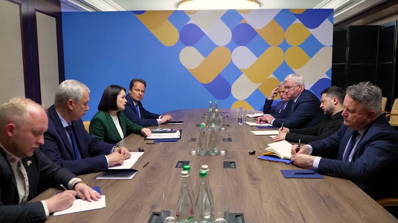 Zelenskyy met with Belarusian opposition leader Svitlana Tikhanovskaya