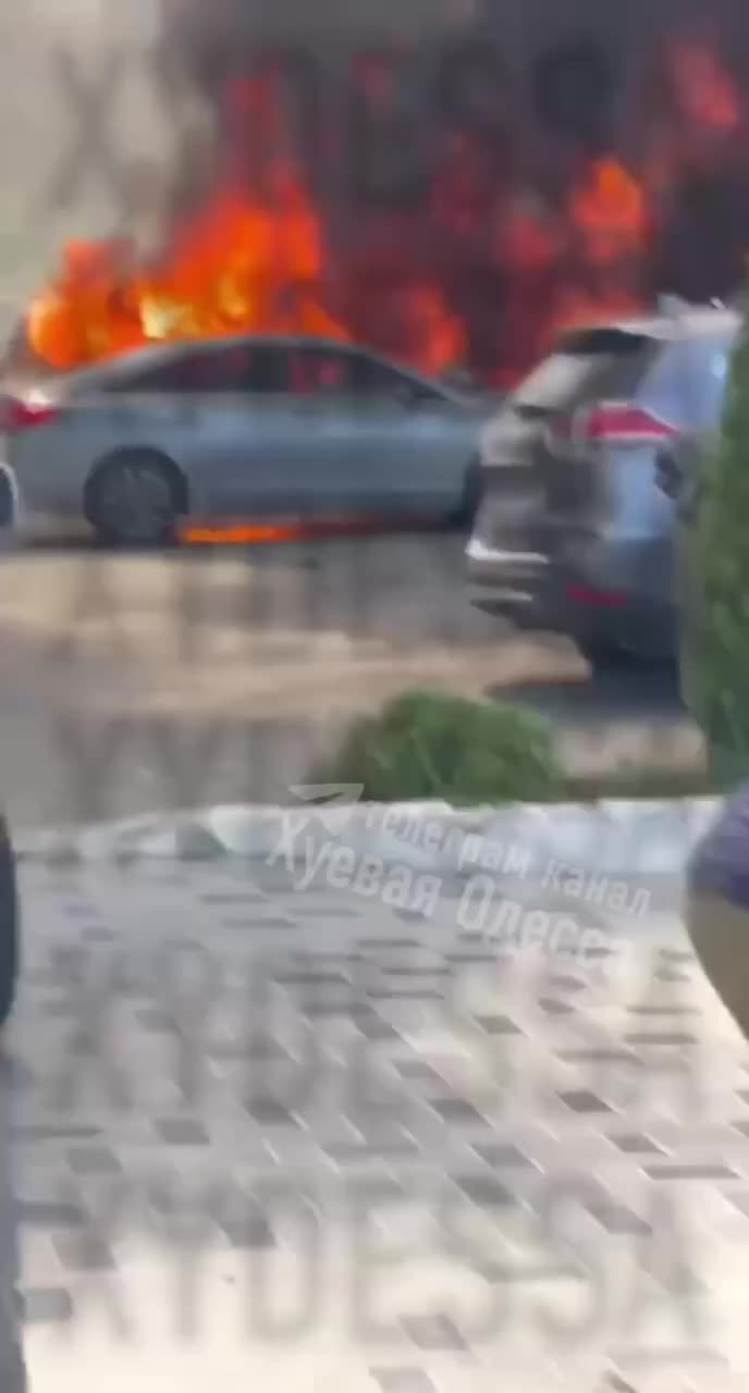 Drone strike reported in Odesa